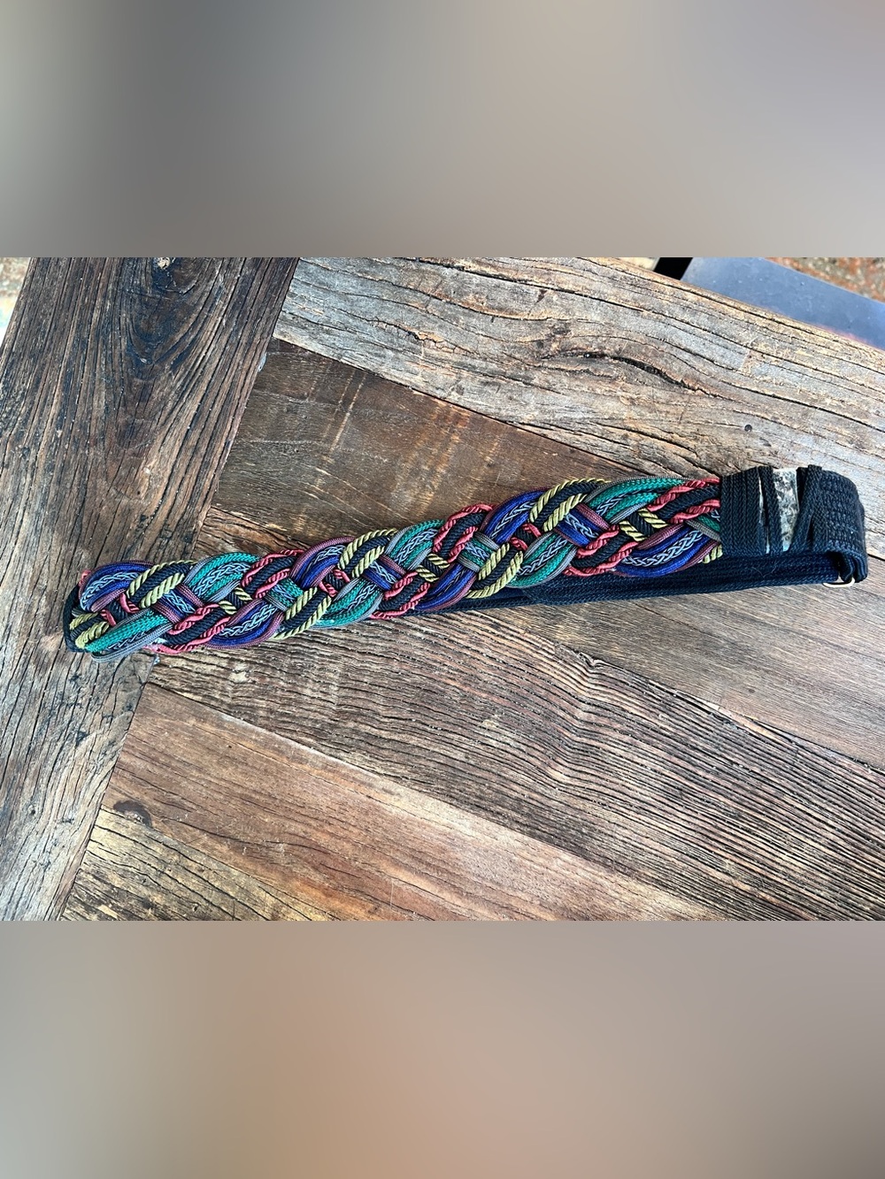 Braided Multicolor Belt - - Picture 2 of 9